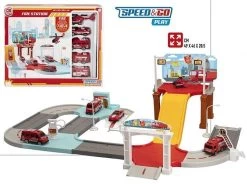 Stazione Dei Vigili Del Fuoco Con Veicoli