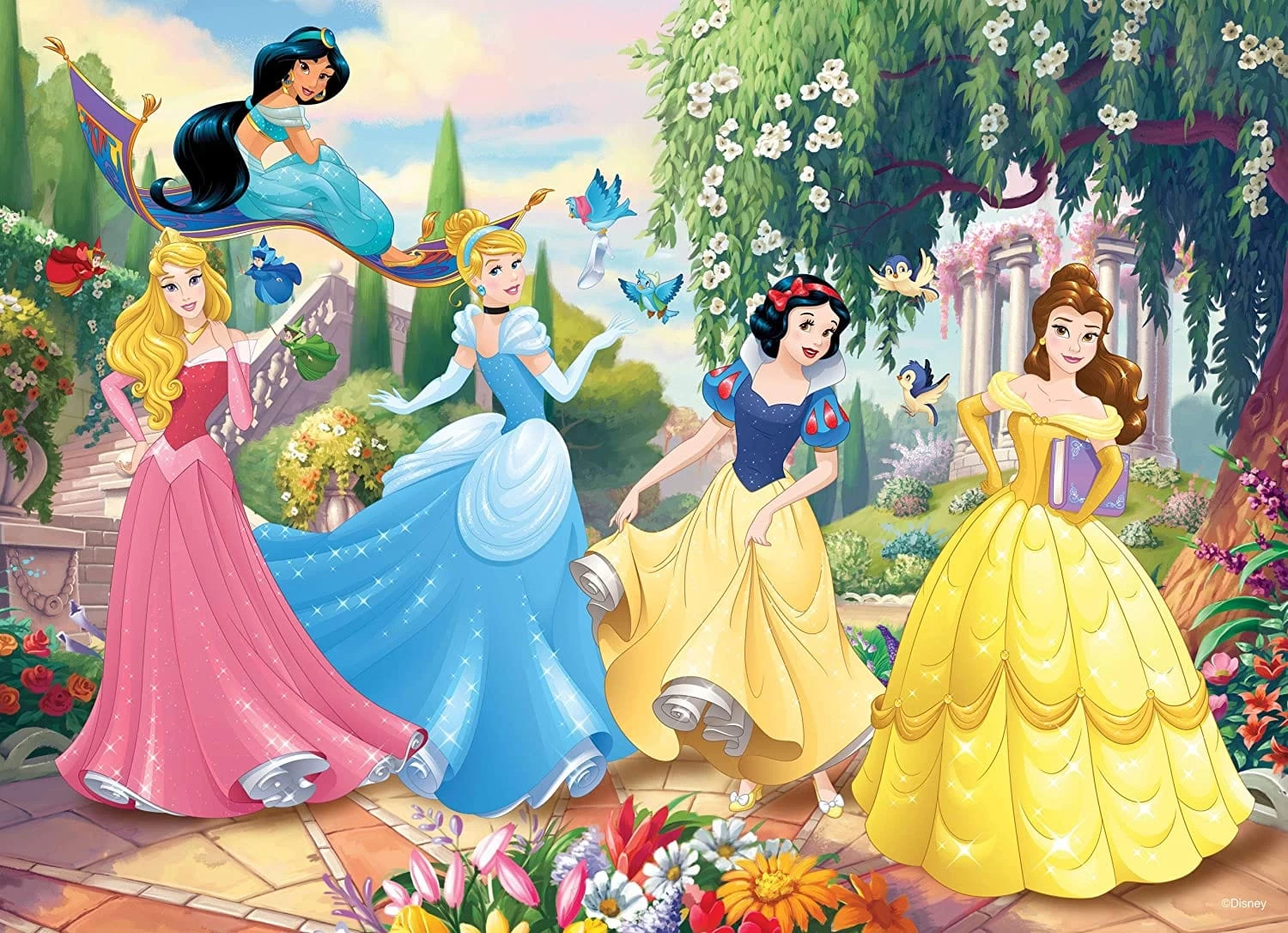 Lisciani Disney Princess Maxi Puzzle Colorabile 2in1 - 108 Pezzi - immagine 3