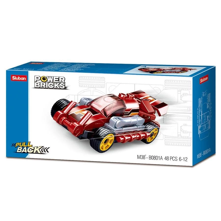 Sluban Costruzioni- Macchina Da Corsa Con Retrocarica - immagine 2