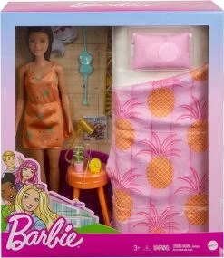 MATTEL Barbie Playset Camera Da Letto, Bambola E Lettino GRG86