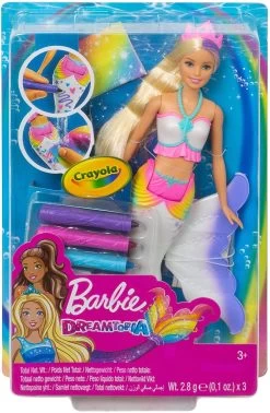 MATTEL Barbie Crayola Sirena Da Decorare
