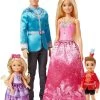 MATTEL Barbie Dreamtopia Famiglia Reale 4 Personaggi Inclusi