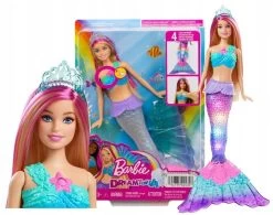 MATTEL Barbie Sirena, Bambola Immergibile In Acqua Con Luci Scintillanti