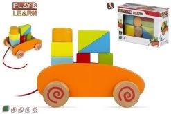 Carrellino Con Blocchi - Gioco In Legno