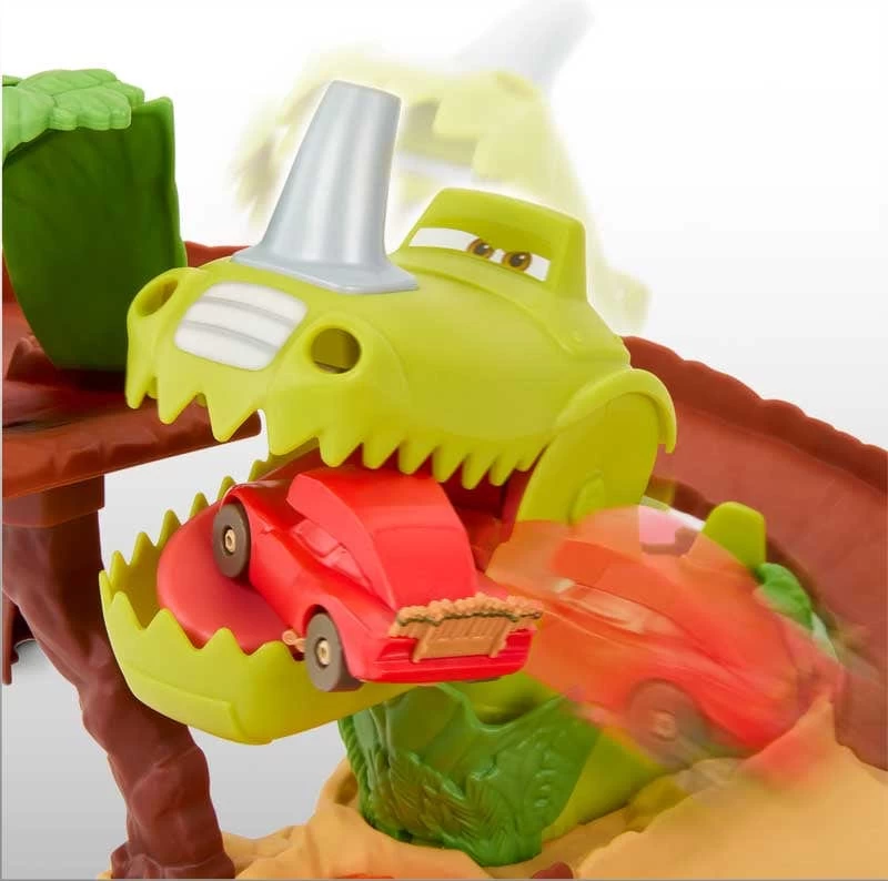 MATTEL Disney Cars On The Road, Playset Parco Dei Dinosauri - immagine 2