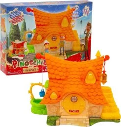 GIOCHI PREZIOSI Pinocchio E Friends, Casa Di Geppetto Playset Con Luci, Include Due Personaggi
