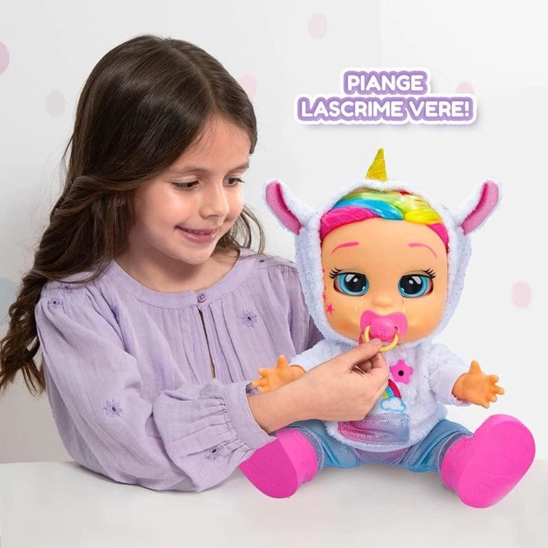 IMC TOYS Cry Babies First Emotions, Bambola Dreamy Interattiva, 65 Espressioni E Movimenti - immagine 2
