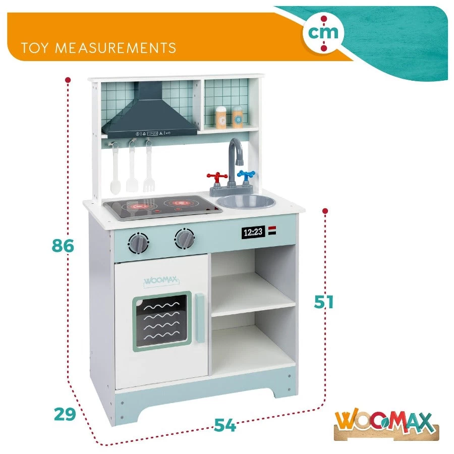 Cucina In Legno Per Bambini Con Luci E Suoni - immagine 3