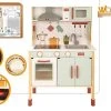 Cucina In Legno Giocattolo Per Bambini - Cucina Luci E Suoni Alta 104 Cm