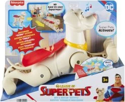 Fisher Price DC League Super Pets, Krypto Carica E Soccorri Con Musica E Frasi
