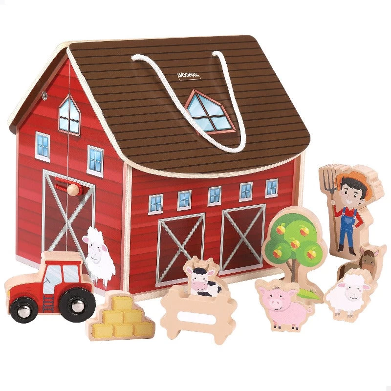 Fattoria In Legno | Playset Apribile Con Accessori - immagine 2
