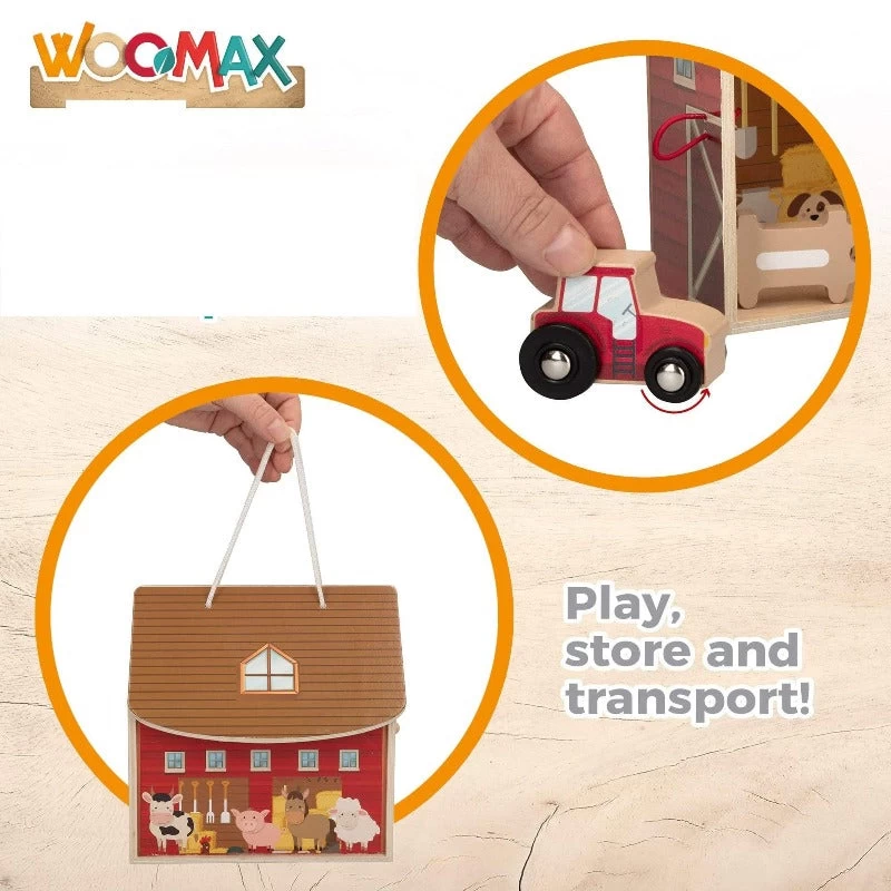 Fattoria In Legno | Playset Apribile Con Accessori - immagine 3