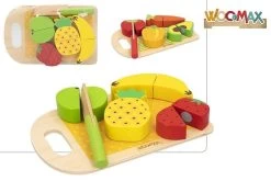 Frutta E Verdura Tagliata, Gioco Alimenti In Legno Da Tagliare