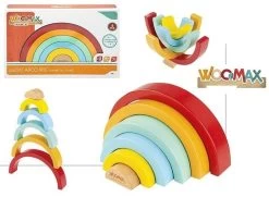 Arcobaleno Impilabile In Legno +18Mesi