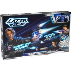 Lazer M.A.D Dual Black Ops, Set Blaster Per 2 Giocatori + 2 Bersagli
