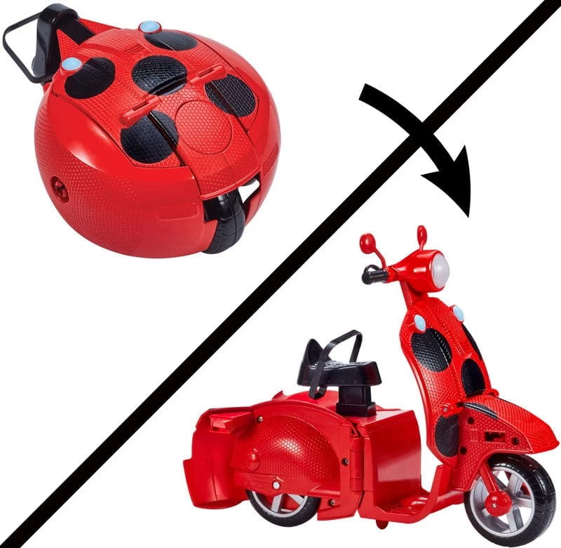 Bandai Miraculous Ladybug Bambola Con Scooter Trasformabile - immagine 4