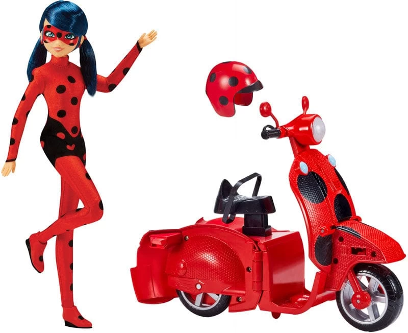 Bandai Miraculous Ladybug Bambola Con Scooter Trasformabile - immagine 5