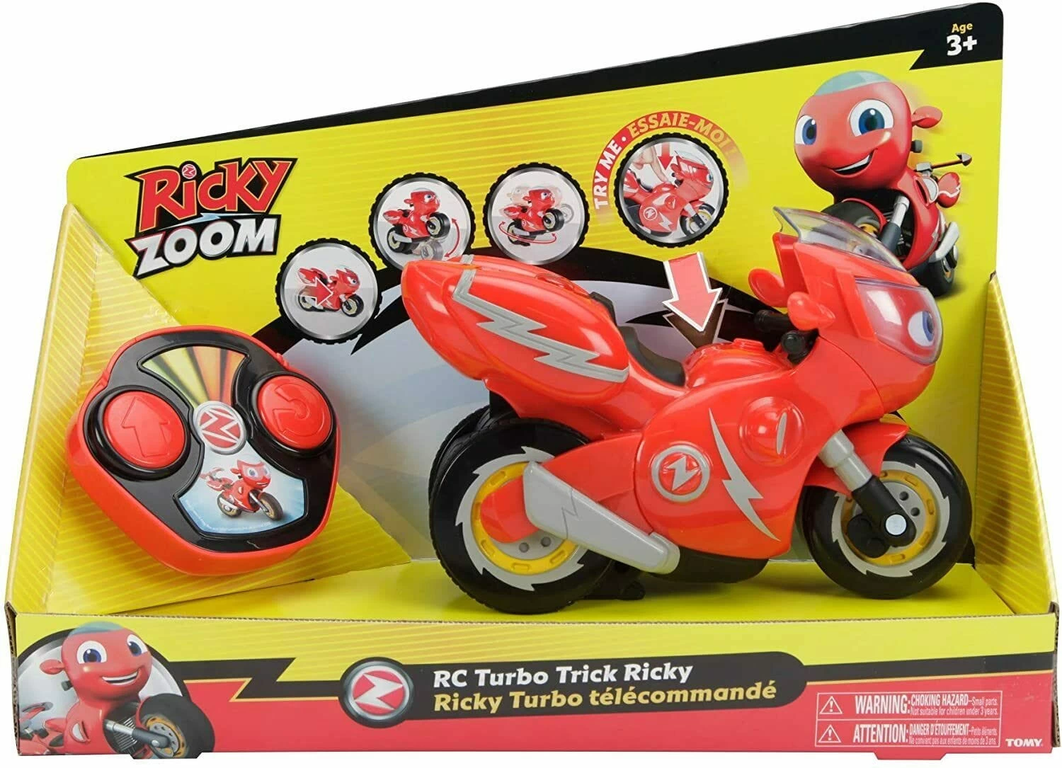 GIOCHI PREZIOSI Ricky Zoom Moto R/C Con Funzione Impennata - immagine 3