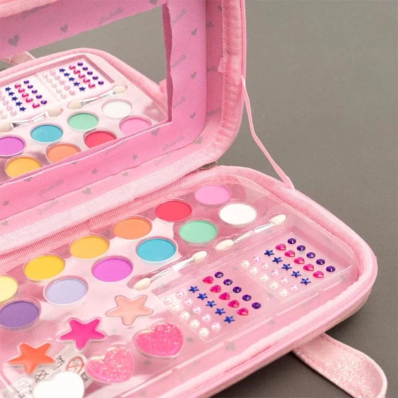 Nice Girabrilla Borsetta Trousse Puffer E Paillettes, Set Make Up Per Bambine - immagine 2