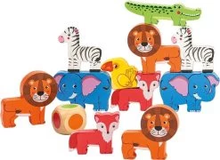 Trudi- Animali Impilabili In Legno (19 Pz.), ParkAEWest