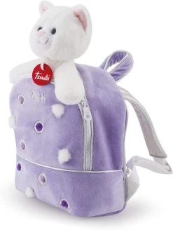 Trudi Peluche Gattino Con Zainetto Lilla, 29719