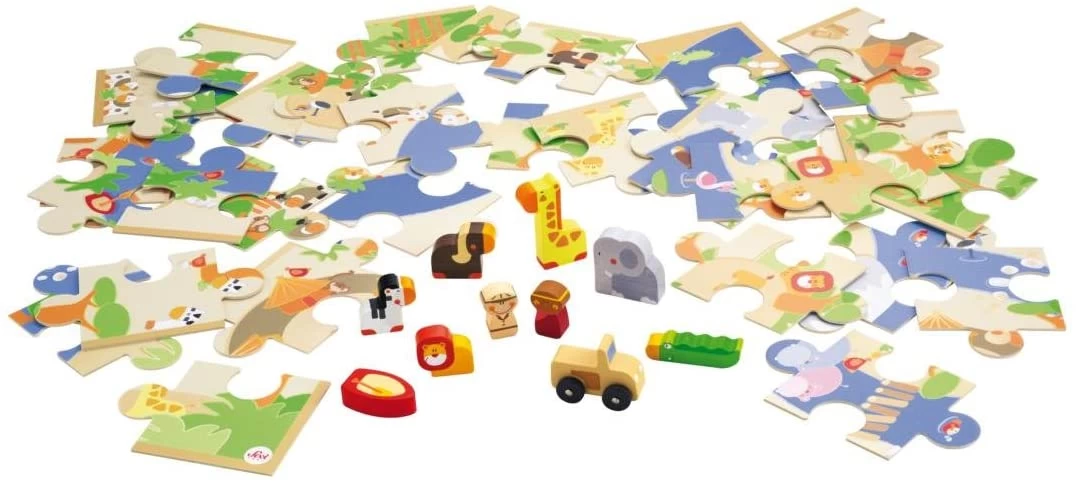 Trudi Puzzle Safari Con Miniature - immagine 2
