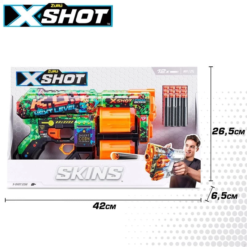 X-Shot Skins, Blaster Serigrafati Con Dardi In Schiuma - immagine 2