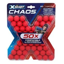 X-Shot Orbit Nuove Ricariche A Palla - 50 Colpi Compatibili Caos - Rival