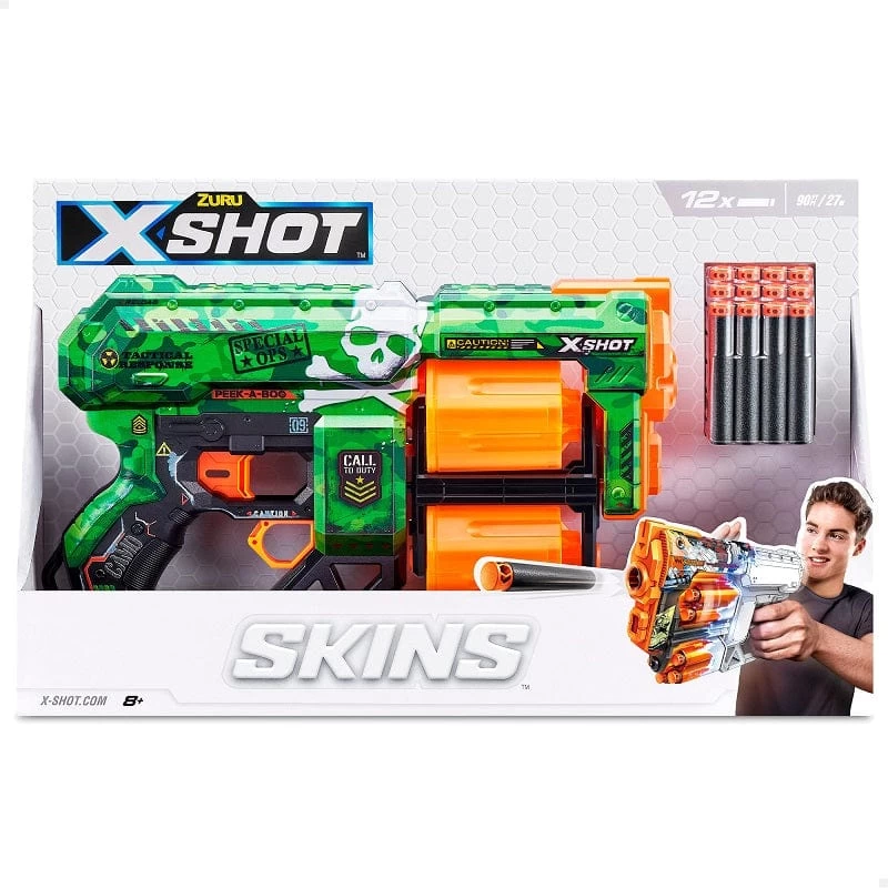 X-Shot Skins, Blaster Serigrafati Con Dardi In Schiuma - immagine 4