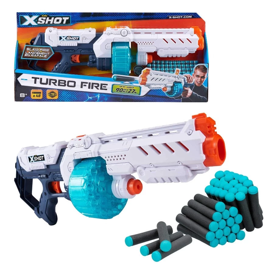 X-Shot Turbo Fire Con 49 Dardi Inclusi - immagine 2